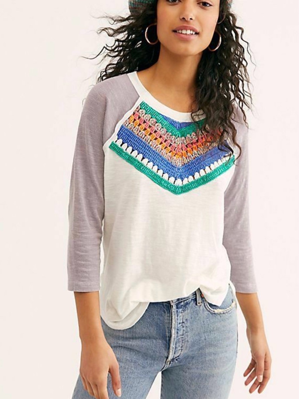 Free People Spring Bound Long-Sleeve Top  Size‎ Small